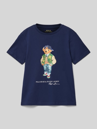 Polo Ralph Lauren Teens T-shirt met motiefprint Marineblauw - 1