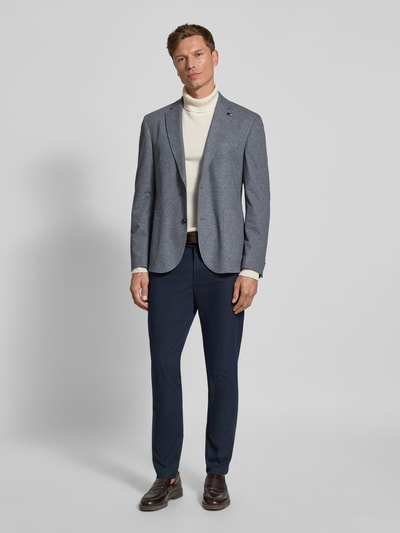 bugatti Regular Fit 2-Knopf-Sakko mit Reverskragen Hellblau 1