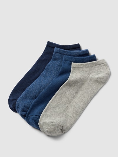 s.Oliver RED LABEL Sneakersocken mit Stretch-Anteil im 4er-Pack Blau 1