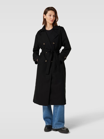 Vero Moda Trenchcoat mit Bindegürtel Modell 'CHLOE' Black 4