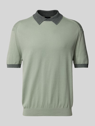 ARMANI EXCHANGE Regular fit poloshirt met contrastgarnering Mintgroen - 2
