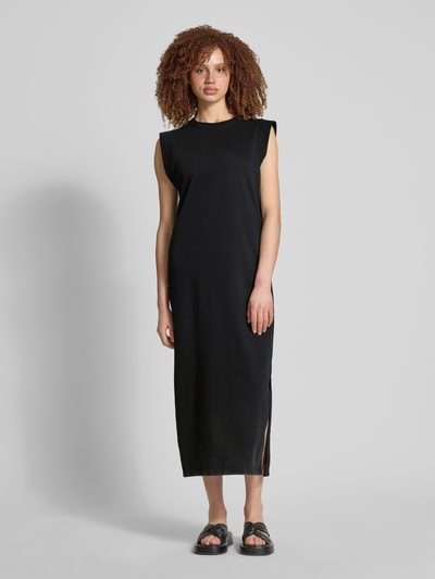 Pieces Loose fit sweatjurk van katoenmix, model 'CHILLI SUMMER' Zwart - 4