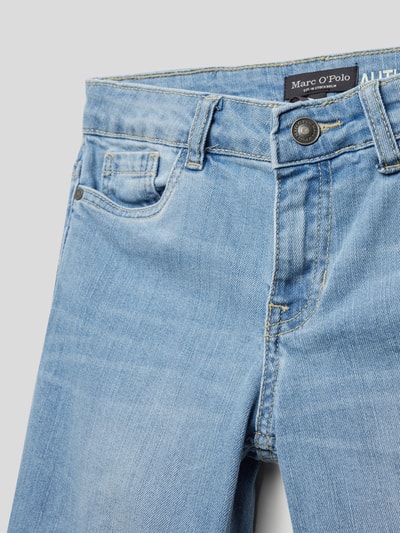 Marc O'Polo Jeansshorts mit Label-Patch Hellblau 2