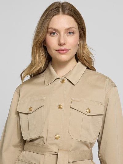 Tommy Hilfiger Regular fit overhemdjack met goudkleurige knopen Zand - 3