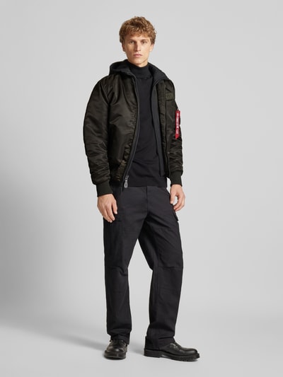 Alpha Industries Bomberjacke mit Stehkragen Dunkelgruen 1