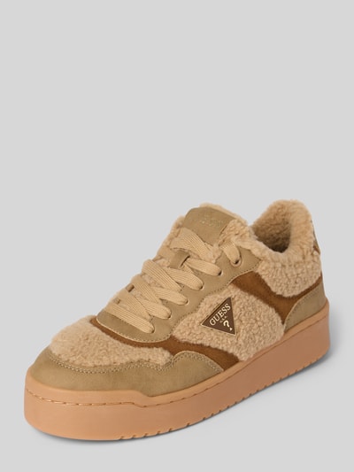 Guess Sneakers met logo-applicatie, model 'Miram' Zand - 1