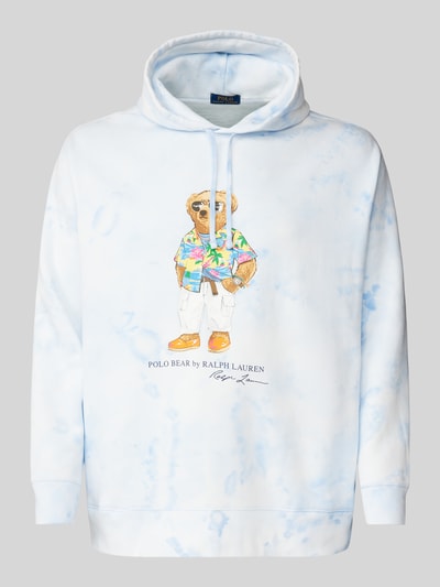 Polo Ralph Lauren Big & Tall PLUS SIZE hoodie met kleurverloop Lichtblauw - 1