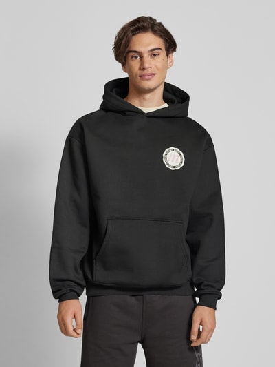 Multiply Apparel Oversized hoodie met kangoeroezak Zwart - 4