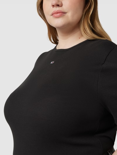 Tommy Jeans Curve PLUS SIZE T-Shirt mit Rundhalsausschnitt Black 3