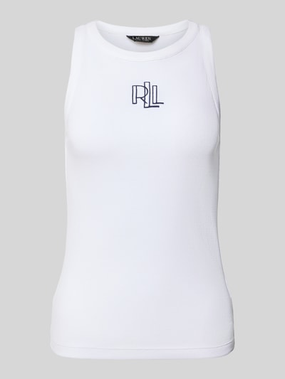 Lauren Ralph Lauren Top z wyhaftowanym logo model ‘TONASHA’ Biały 2