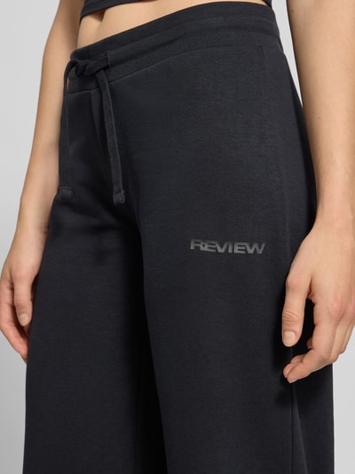 Review Sweatpants mit elastischem Bund Black 3