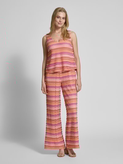 ROBE LÉGÈRE Jumpsuit met structuurmotief Felroze - 4