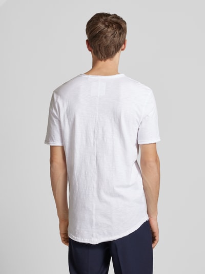 Only & Sons T-Shirt mit V-Ausschnitt Modell 'BENNE' Weiss 5