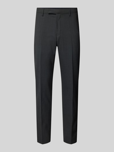 Pierre Cardin Slim fit pantalon met persplooien, model 'Ryan' Antraciet - 2