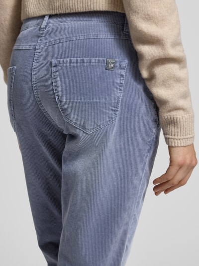 TONI Spodnie sztruksowe z 5 kieszeniami model ‘LIV’ Niebieski 3