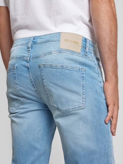 Only & Sons Regular fit jeans in 5-pocketmodel, model 'WEFT' Lichtblauw - 3