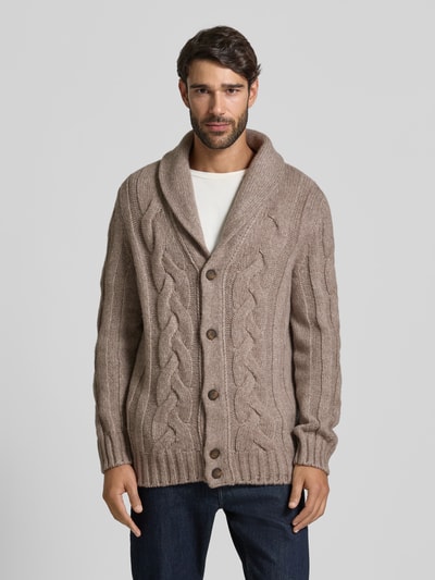 GRAN SASSO Kurtka z dzianiny z listwą guzikową Piaskowy 4