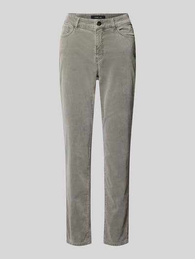 Marc Cain Slim fit broek in 5-pocketmodel Lichtgrijs - 2