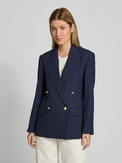 Gant Regular fit blazer met klepzakken Marineblauw - 4