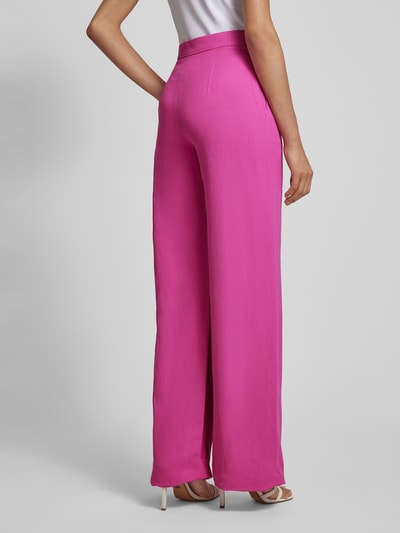 Max Mara Studio Flared cut stoffen broek met steekzakken opzij, model 'GARY' Felroze - 5