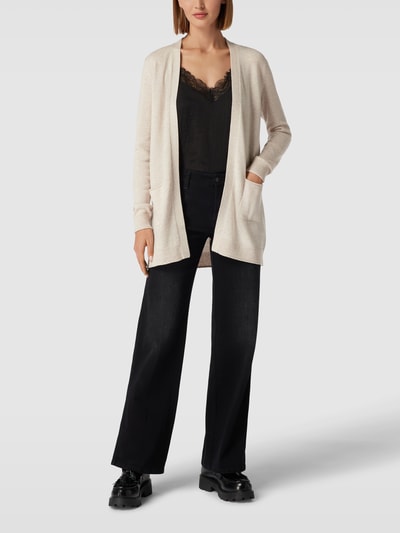 Christian Berg Woman Cardigan mit aufgesetzten Eingrifftaschen Beige meliert 1