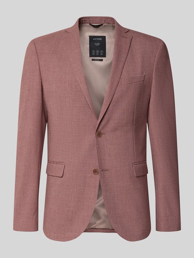 Produktfoto, Slim Fit Sakko mit Woll-Anteil von s.Oliver BLACK LABEL in rosé mit feiner Struktur, zwei Knöpfe, glattes Innenfutter.