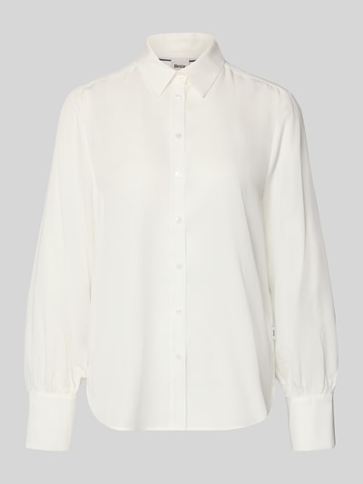 Brax Regular fit overhemdblouse met manchetten, model 'STYLE.VIC' Offwhite - 2