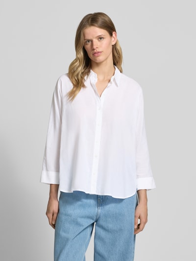 Only Loose fit overhemdblouse van licht katoen, model 'NEWLINA GRACE' Wit - 4