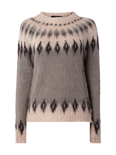 Vero Moda Pullover mit Woll-Anteil Mittelgrau Melange 1