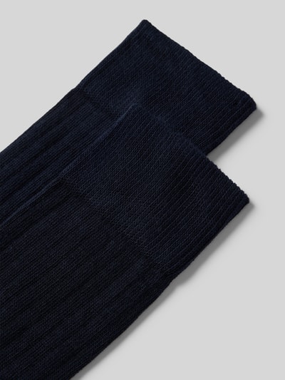Christian Berg Men Socken mit Label-Print im 2er-Pack Marine 2