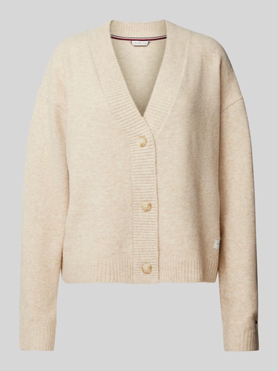 TOMMY HILFIGER Gebreide cardigan met labelpatch Beige - 2