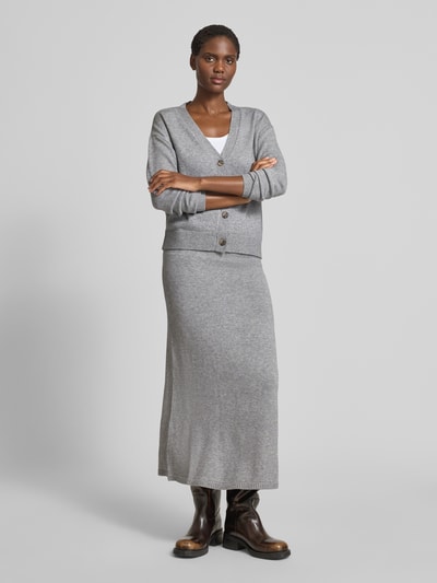 Vila Strickrock mit elastischem Bund Modell 'RIL' Mittelgrau 1