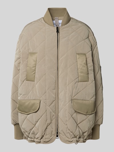 Blonde No. 8 Steppjacke mit Strukturmuster Khaki 2