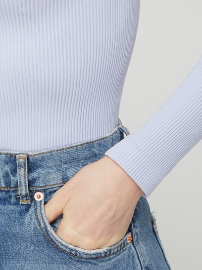 Only Cropped Longsleeve mit Stretch-Anteil Modell 'Gwen' Flieder 3