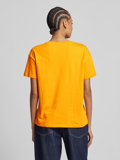 Marc O'Polo Denim T-Shirt mit Label-Stitching Orange 5