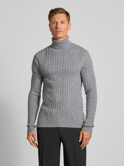 Tiger Of Sweden Rollkragenpullover mit Kaschmir-Anteil Modell 'Wilde' Mittelgrau 4