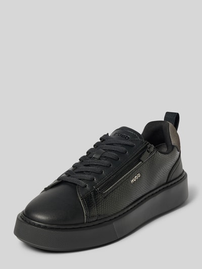 HUGO Sneaker mit seitlichem Reißverschluss Black 1