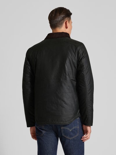 Barbour Parka woskowana o kroju tailored fit z czystej bawełny model ‘REELIN’ Oliwkowy 5