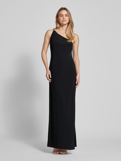 Lauren Ralph Lauren Abendkleid mit One-Shoulder-Träger Modell 'BELINA' Black 4