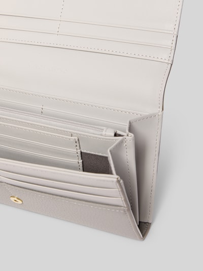 VALENTINO BAGS Portemonnee met labelopschrift, model 'ALEXIA' Lichtgrijs - 3