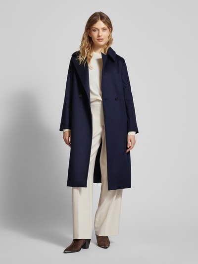 Max Mara Studio Jas met tailleriem Marineblauw - 1