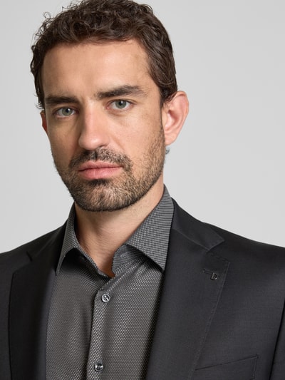 Christian Berg Men Regular Fit Business-Hemd mit Kentkragen Anthrazit 3