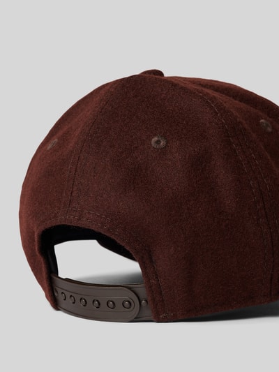 New Era Basecap aus Woll-Mix mit Logo-Stitching Modell 'MELTON' Dunkelbraun 3