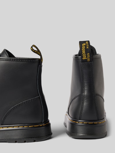 Dr. Martens Boots van leer met labeldetail, model 'Chukka' Zwart - 2