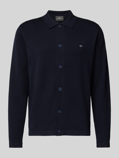 Fynch-Hatton Kurtka z dzianiny z listwą guzikową Granatowy 2