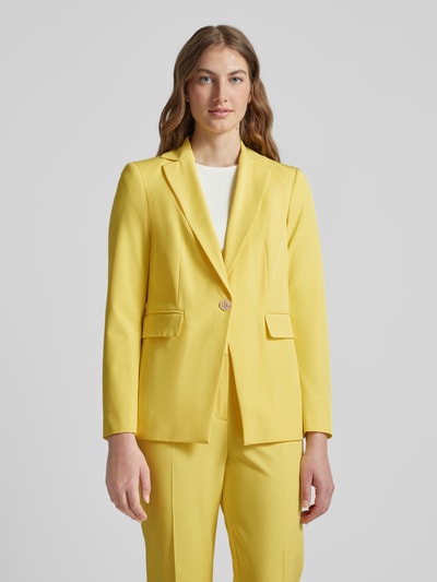 comma Blazer met klepzakken Geel - 4