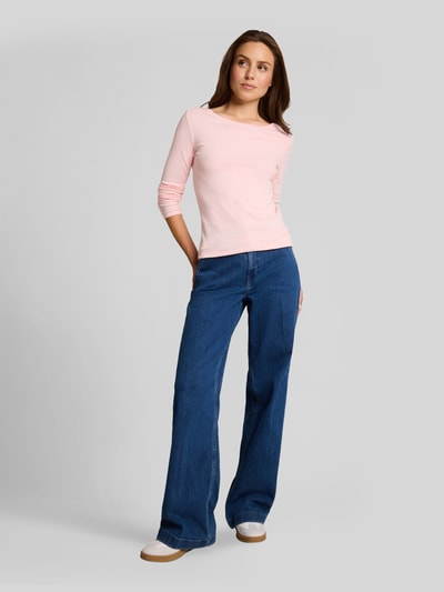 Tom Tailor Langarmshirt mit U-Boot-Ausschnitt Hellrosa 1