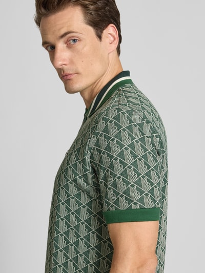 Lacoste Regular Fit Poloshirt mit Allover-Muster Gruen 3