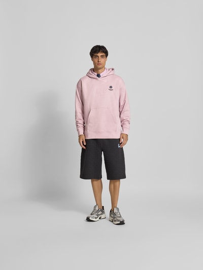 Kenzo Regular Fit Hoodie mit Logo-Stitching Hellrosa 1