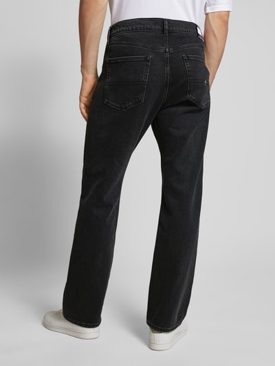 Tommy Jeans Straight fit jeans met labelstitching, model 'OTIS' Zwart - 5